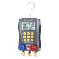 Pressure Gauge Refrigeration Digital Vacuum Pressure Manifold Tester Meter Digital Manifold Gauge Meter HVAC Temperature Tester