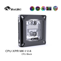 Bykski CPU-XPR-MK-I-V4 CPU Water Cooling Block for INTEL LGA1150 1151 1155 1156 1200 1700 / 2011 /2066 Black Radiator RGB AURA