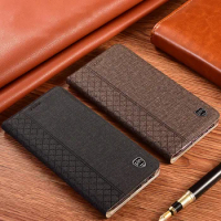 Luxury Cloth Leather Magnetic Flip Phone Case For OnePlus 9 9R 9E 9RT 10 Pro With Kickstand Cover