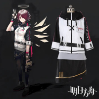 Anime Game Arknights Exusiai Cosplay Costume Hoodies Underwear Skirt Gloves Daily Carnival Party Festival Uniform Brand New