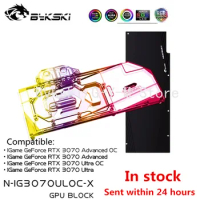 Bykski VGA Cooler/ GPU Water Block For Colorful iGame RTX3070 Advanced OC, Graphics Card Liquid Cooler, 5V/ARGB N-IG3070ULOC-X