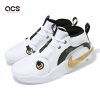 Nike 籃球鞋 Air Zoom Crossover 2 GS 大童 女鞋 白 黑 金 氣墊 運動鞋 FB2689-100