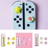 Lollipop Star Silicone Thumb Stick Grip Cap Cover For Nintendo Switch Oled NS Lite For Sony PS5 PS4 Pro PS3 Xbox One Series X/S