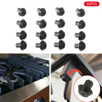 16PCS Compatible Stove Gas Stove Rubber Feet Burner Foot Gas Range Grate Foot For Gas Stove Replacement Parts