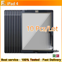 10PCS/NEW Touch For iPad 4 A1416 A1430 A1403 A1458 A1459 A1460 touch screen glass digitizer Replacement with/without button