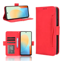 For Tecno Pop 8 Flip Type Phone Case for Tecno Spark Go 2024 BG6 Leather Multi-Card Slot Mobile phone Wallet case