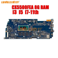CX5500FEA Laptop Motherboard I3-1115G4 I5-1135G7 CPU 8G RAM  For ASUS Flip CX5500FEA-E60026 Notebook Mainboard