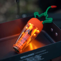 Camping Lamp Outdoor Portable Carrot Lamp Usb Charging Nature Hike Lantern Tents Emergency Lights Children's Atmosphere Light