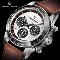 PAGANI DESIGN New Men's Sports Automatic Quartz Watch Retro 40mm Sapphire Stainless Steel Waterproof Chronograph Relio Masculino