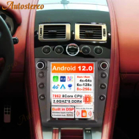 5G Auto Stereo Android 12 8+256 For Aston Martin 2005-2015 Tesla Style Car GPS Navigation Multimedia Player Radio Tape Head Unit