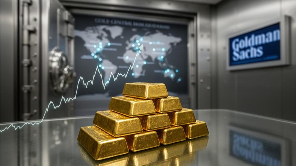 ゴールドマン・サックス、中央銀行による月間60トンの金買い付けを予測
