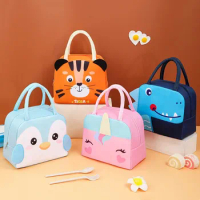 1pcs New Kawaii Portable Fridge Thermal Bag Women Children'S School Thermal Insulated Lunch Box Tote Food Small Cooler Bag Pouch