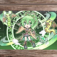 Playmat Anime Eria Hiita Wynn CCG TCG Mat Trading Card Game Mat Zones Yu-Gi-Oh 