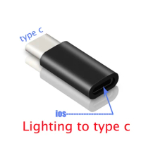 Lightning ios to Type C Adapter Charging Adapter for Samsung Galaxy S23 Ultra S23 Plus OnePlus 11 10 Pro For POCO X5 Pro X4 Pro