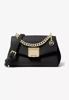 Michael Kors Michael Kors Lita Small Leather Crossbody Bag Black