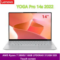 Lenovo YOGA Pro 14s Carbon 2022 Laptop AMD Ryzen 7 5800U 16GB 512GB/1TB SSD 2.8K 90Hz OLED Touchscreen Ultraslim Notebook Win11