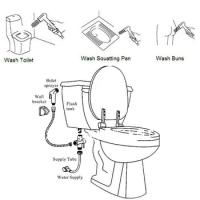 Bracket Bidet Sprayer Handheld Hose Kit Nozzle Shower Head Silver Plated Supplies Toilet ABS Bathroom Accessories