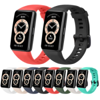 Soft TPU Strap For Huawei Band 6/Band 6 Pro Strap Sport Bracelet Adjustable Watchband For Huawei Honor Band 6 Wristband