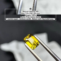 Natural HQ Rainbow Sphene 1.87ct free memo skylab kilau dispersi bagus
