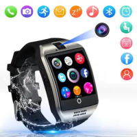 Smart Watch Q18 Bluetooth Touch Screen Support Camera Music Sim Card Call Sports Fitness Sleep Tracker Monitor