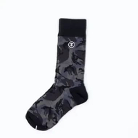 Kaos Kaki AAPE NOW CAMO GREY BLACK LONG SOCK 100% ORIGINAL S