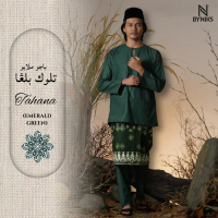 TALUK BELANGA MALAYA DRESS FOREST GREEN / EMERALD GREEN (23 COLORS)