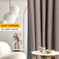 NSK A2-LIGHT COFFEE Blackout 70% (Hook/Eyelet) Langsir Tebal / Silky Curtain 15 Colours Available