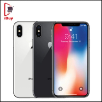 Apple iPhone X Mobile Phone 5.8" 3GB RAM 64GB/256GB ROM iOS A11 Bionic 12MP Face ID 4G LTE Used Unlocked Cellphone