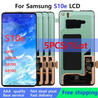 Tested 5Pcs/Lot LCD Replacement For SAMSUNG Galaxy S10 E G970F G970FD Display S10e LCD Touch Screen Digitizer Assembly