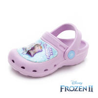 【Disney 迪士尼】冰雪奇緣2 女童電燈園丁鞋-藍紫/FNKG25437
