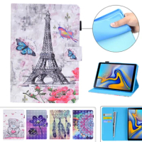 TPU Case for Samsung Galaxy Tab S5E 10.5 SM-T720 SM-T725 3D Printed silicone Back Cover for samsung Galaxy Tab S5E 2019 Stand