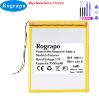 100% New 3.7V 3500mAh Battery For Onyx Boox Nova 7.8 Inch Electronic Reader Replacement Accumulator 3-Wire+Tools