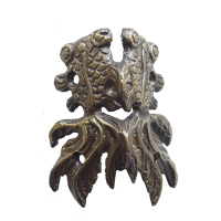 70mm Ornate Brass Furniture Corner Protector / Solid Brass Baseboard Plinth Cabinet Skiffers / Pelin