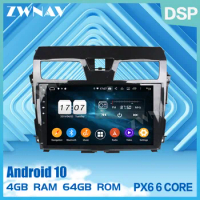 2 din PX6 IPS touch screen Android 10.0 Car Multimedia player For Nissan Tenna 2013-2015 BT audio stereo WiFi GPS navi head unit