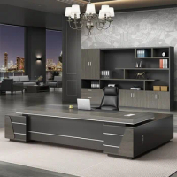 Office furniture boss desk and chair combination office president desk manager computer desk desk simple and modern