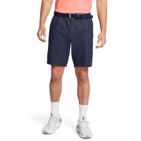 【UNDER ARMOUR】UA官方直營 男 Drive 印花錐形高爾夫短褲_1383953-410(藍色)