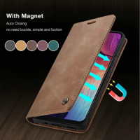Retro Book A52 S Case For Samsung A52 Megnet Wallet Galaxy S20FE Plus A13 A42 A51 A53 A54 A14 A34 S21FE S22 S21 S10 Case