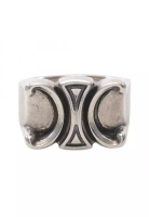 Celine Pre-Loved Celine San Onofre chunky Triomphe ring ring Silver
