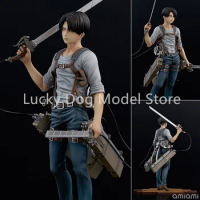 RIOBOT Original: BRAVE-ACT Attack on Titan Levi 2A/2B 1/8 PVC Action Figure Anime Model Toys Collection Doll Gift