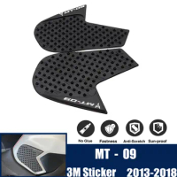 For Yamaha MT09 MT-09 2013-2018 Motorcycle Side Fuel Tank Pads Protector Stickers Knee Grip Traction Pad