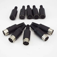 ขั้วต่อซ็อกเก็ตแจ็คปลั๊ก DIN, ขั้วต่อ DIN 3pin, 4pin, 5pin, 6pin, 7p, 8PIN, เมีย + เมีย, เมาท์แชสซี,
