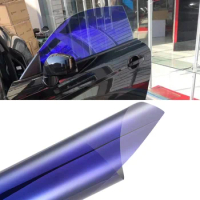 49CM x 3M VLT 19% Purple Foils Car Side Window Tint Solar Films Auto Glass Window Sunshine Protection Tinting Foils IR 54%