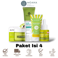 [PAKET LENGKAP 4] Azarine Acne Series | Sunscreen Calm My Acne + Moisturizer Pure Radiance + Acne Sp
