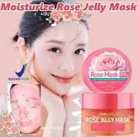 Moisturize Rose Jelly Mask | Masker Wajah | Jerawat | Bruntus | Bopeng | Bekas Jerawat | Kemerahan |