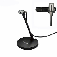 索尼Sony原廠領夾式+底座式兩用麥克風 電容式全指向性收音micphone錄音麥克風ECM-PC60