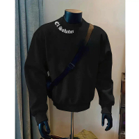 2025 Men's Sweatshirt, Round Neck, No Hood, American Style, Loose Fit, Heavy Cotton Fleece, Easy to 