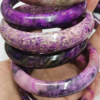 Rare Purple Sugilith Armreif Sugilite ~ naürlicher Edelstein ~GOA ~ Hippie ~Boho ~Ethno ~Indie ~Nature ~Heilstein ~Bangle ~Rarit