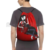 Backpack Drawstring Bag Riding Climbing Gym Bag Adventure Time The Vampire Queen Vampire Cute Adventure Time Cartoon Queen