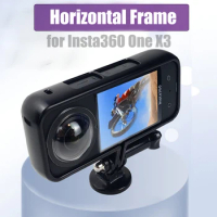 Horizontal Frame For Insta360 One X3 Side Open Fixed Border Bracket Mount Adapter Panorama Camera Accessories
