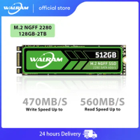 WALRAM SSD M2 SATA3 128gb 256gb 512GB Hard Disk M.2 Sata ssd 2280 2TB 1TB Ssd NGFF Internal Solid State Drive For Laptop Desktop
